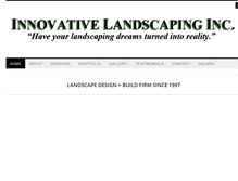 Tablet Screenshot of innovativelandscapinginc.com